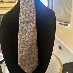 Yves Saint Laurent Silk Tie Geometric Made in Italy